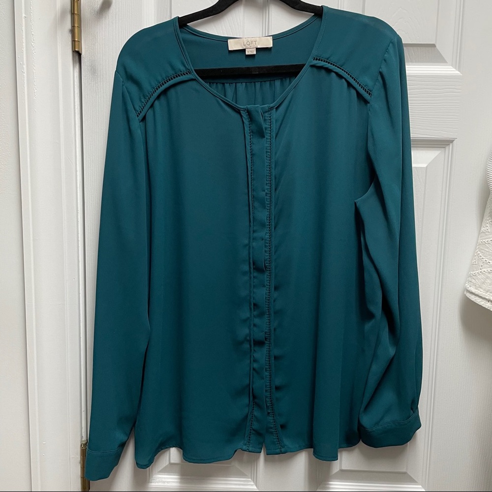 Dark teal blouse
